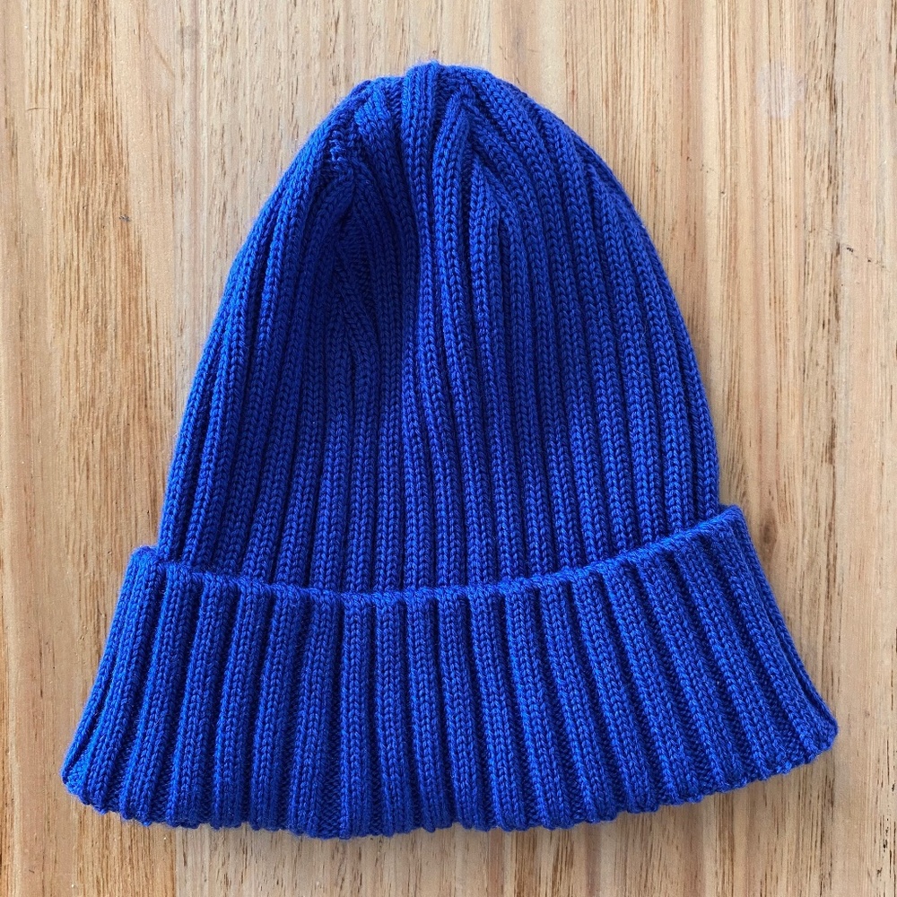 New Ace of Something Cobalt 100% Merino Wool Tucker Beanie